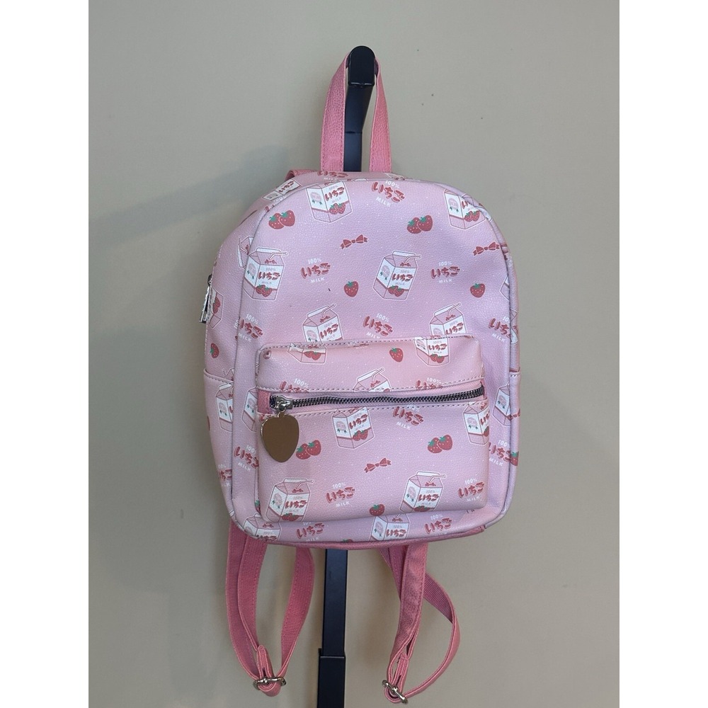 Strawberry Milk Mini Backpackβ Pink Cute